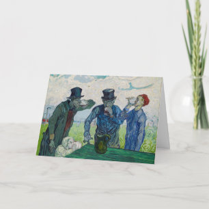 Carte Vincent van Gogh - Les buveurs, après Daumier