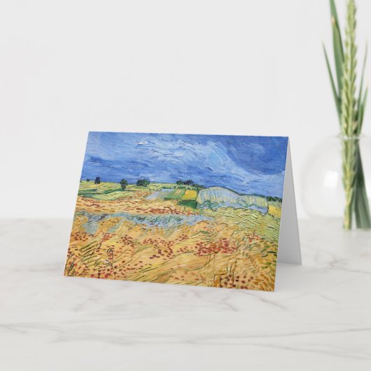 Carte Vincent van Gogh - Les champs / Plaine à Auvers (Devant)