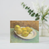 Carte Vincent van Gogh - Les citrons à vie fixe sur une  (Debout devant)