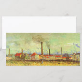 Carte Vincent van Gogh - Les usines à Asnieres (Devant / Derrière)