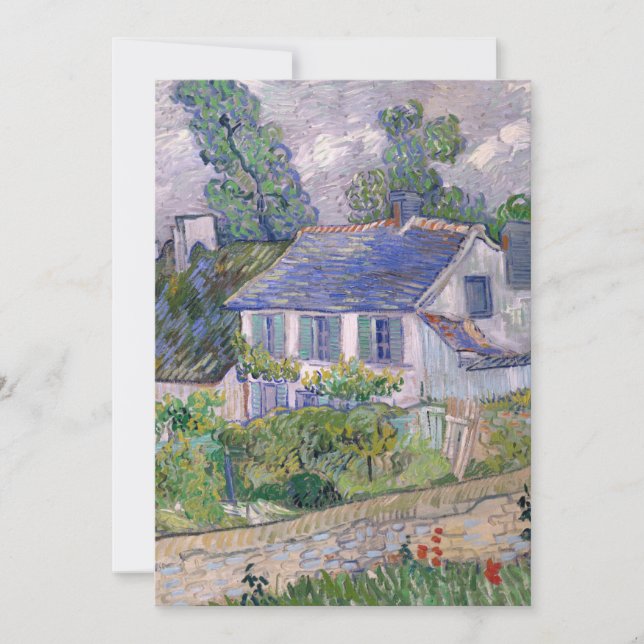 Carte Vincent Van Gogh - Maisons à Auvers (Devant)