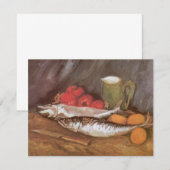 Carte Vincent van Gogh - Maquereaux, citrons et tomates (Devant / Derrière)
