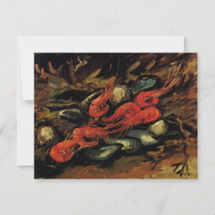 Carte Vincent van Gogh - Nature morte Moules et Crevette
