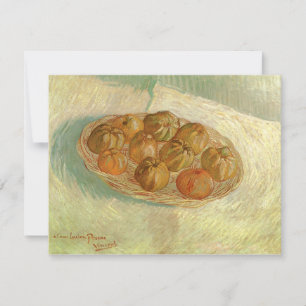 Carte Vincent van Gogh - Nature morte - Panier de pommes