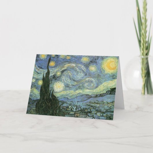 Carte Vincent Van Gogh - Nuit étoilée (Devant)