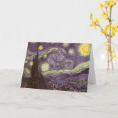 Carte Vincent van Gogh - Nuit étoilée (Fleur jaune)