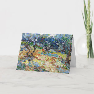 Carte Vincent van Gogh - Olive Trees : Ciel bleu clair