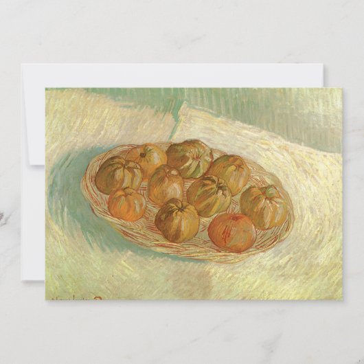 Carte Vincent van Gogh - Panier de pommes à vie continue (Devant)