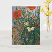 Carte Vincent van Gogh - Papillons et papillons (Fleur jaune)