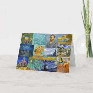 Carte Vincent Van Gogh - Patchwork de chefs-d'œuvre
