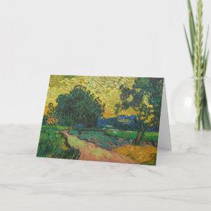 Carte Vincent van Gogh - Paysage au crépuscule