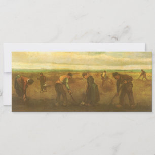 Carte Vincent van Gogh - Paysans plantant des pommes de