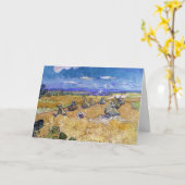 Carte Vincent van Gogh - Pile de blé avec les lecteurs (Fleur jaune)