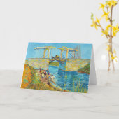 Carte Vincent van Gogh - Pont Langlois à Arles #1 (Fleur jaune)
