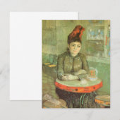 Carte Vincent van Gogh - Portrait d'Agostina Segatori (Devant / Derrière)