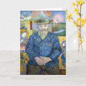 Carte Vincent van Gogh - Portrait de Pere Tanguy (Fleur jaune)