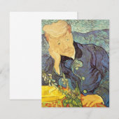 Carte Vincent van Gogh - Portrait du Docteur Gachet (Devant / Derrière)