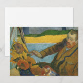 Carte Vincent van Gogh Portrait | Paul Gauguin (Devant / Derrière)