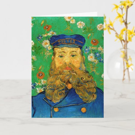 Carte Vincent Van Gogh - Postman Joseph Roulin (Fleur jaune)