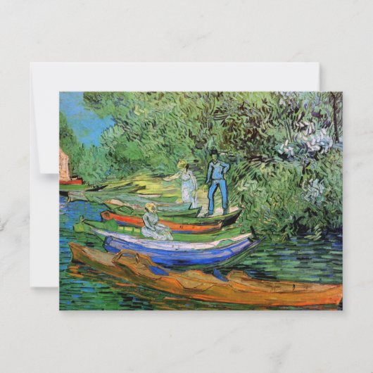 Carte Vincent van Gogh - Rive de l'Oise à Auvers (Devant)