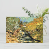 Carte Vincent van Gogh Road à Saint-Remy, figure féminin (Debout devant)