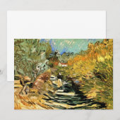 Carte Vincent van Gogh Road à Saint-Remy, figure féminin (Devant / Derrière)