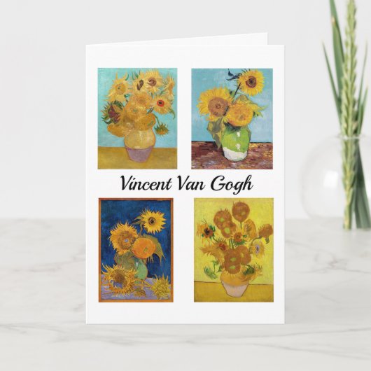 Carte Vincent Van Gogh Sunflowers Serie (Devant)