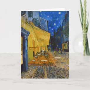 Carte Vincent van Gogh - Terrasse de café la nuit