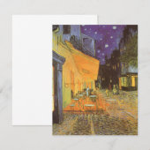 Carte Vincent van Gogh - Terrasse de café la nuit (Devant / Derrière)
