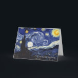 Carte Vincent Van Gogh The Starry Night Fine Art Poster<br><div class="desc">Vincent Van Gogh The Starry Night Fine Art in Geometry Illustration Style. Conception de la peinture d'un ancien maître dans un Motif géométrique moderne.</div>
