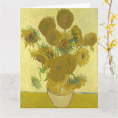 Carte Vincent Van Gogh - Tournesols, quatrième version (Fleur jaune)