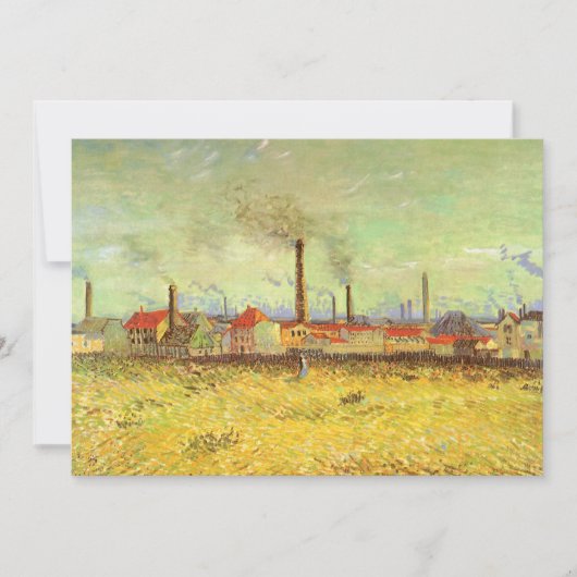 Carte Vincent van Gogh - Usines à Asnières (Devant)