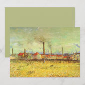 Carte Vincent van Gogh - Usines à Asnières (Devant / Derrière)