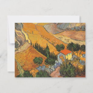 Carte Vincent van Gogh - Vallée avec laboureur