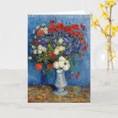 Carte Vincent van Gogh - Vase avec Cornflowers & Poppies (Fleur jaune)