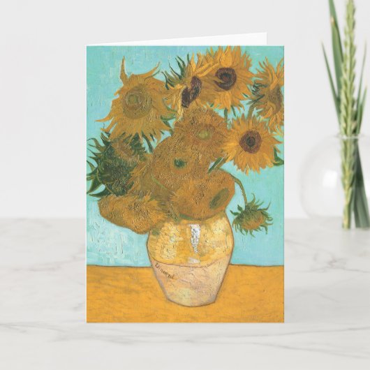Carte Vincent van Gogh - Vase avec douze tournesols (Devant)
