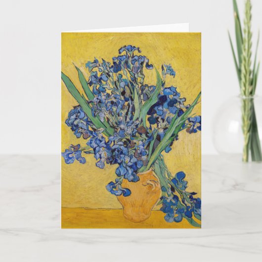 Carte Vincent van Gogh - Vase avec iris (Devant)