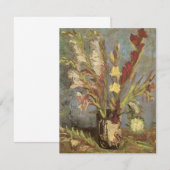 Carte Vincent van Gogh - Vase de la vie morte avec Gladi (Devant / Derrière)