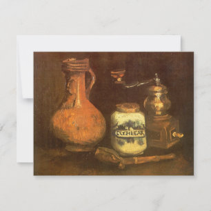 Carte Vincent van Gogh - Vie morte avec moulin à café