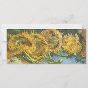 Carte Vincent van Gogh - Vie morte : Quatre tournesols c
