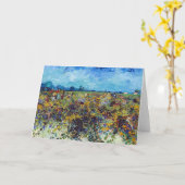 Carte Vincent van Gogh - Vignoble vert (Fleur jaune)