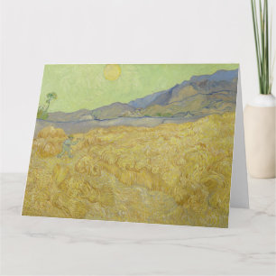 Carte Vincent Van Gogh, Wheatfield Avec Une Faucheuse