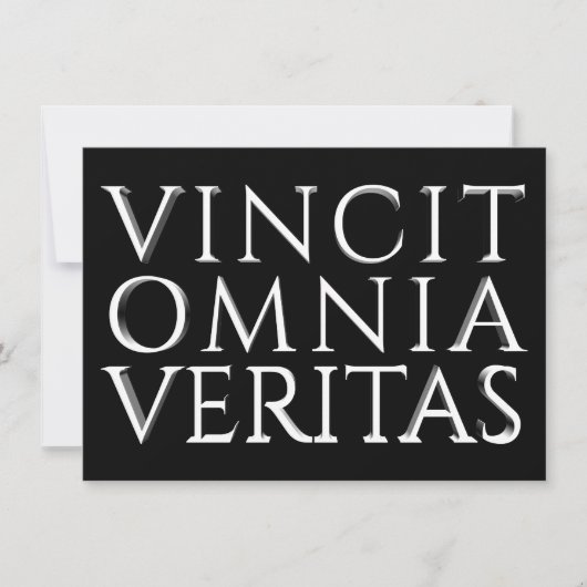 Carte VINCIT OMNIA VERITAS - Lumière (Devant)