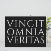 Carte VINCIT OMNIA VERITAS - Lumière (Debout devant)