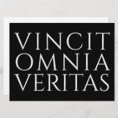 Carte VINCIT OMNIA VERITAS - Lumière (Devant / Derrière)