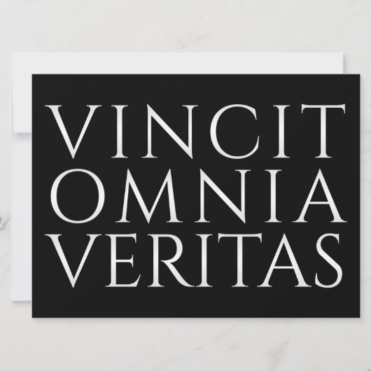 Carte VINCIT OMNIA VERITAS - Lumière (Devant)