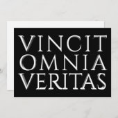 Carte VINCIT OMNIA VERITAS - Lumière (Devant / Derrière)