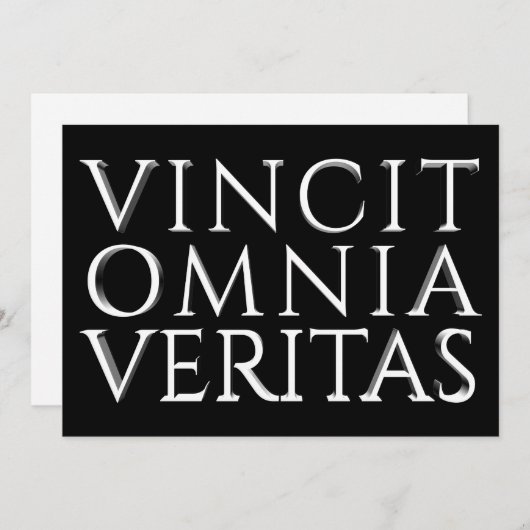 Carte VINCIT OMNIA VERITAS - Lumière (Devant / Derrière)