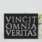 Carte VINCIT OMNIA VERITAS - Lumière (Debout devant)