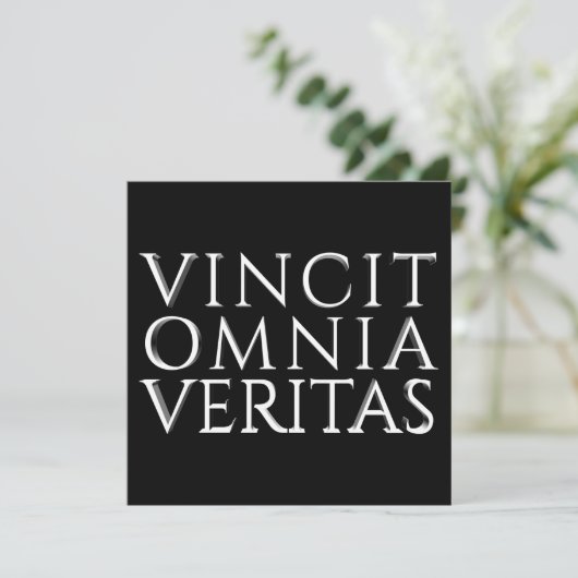 Carte VINCIT OMNIA VERITAS - Lumière (Debout devant)